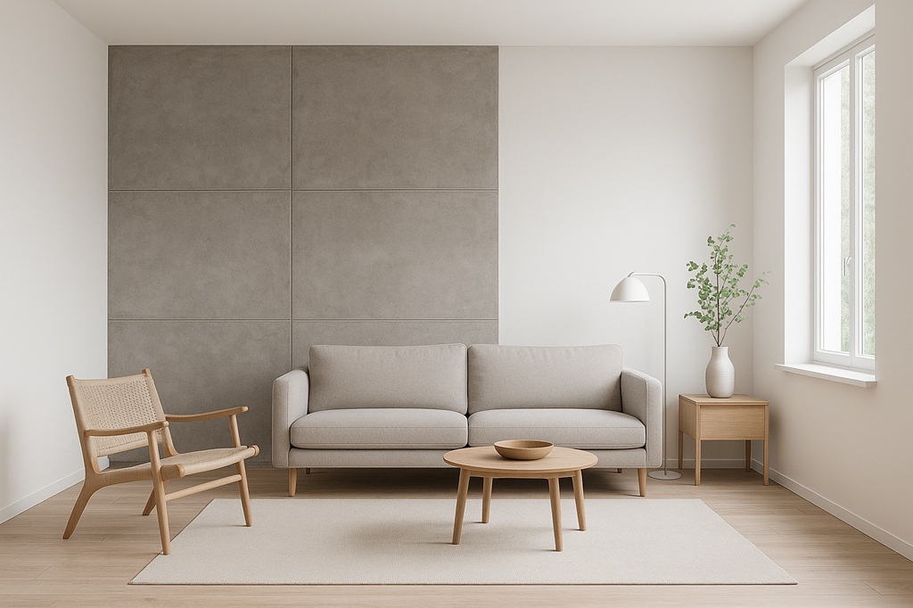 микроцемент под бетон в скандинавском стиле